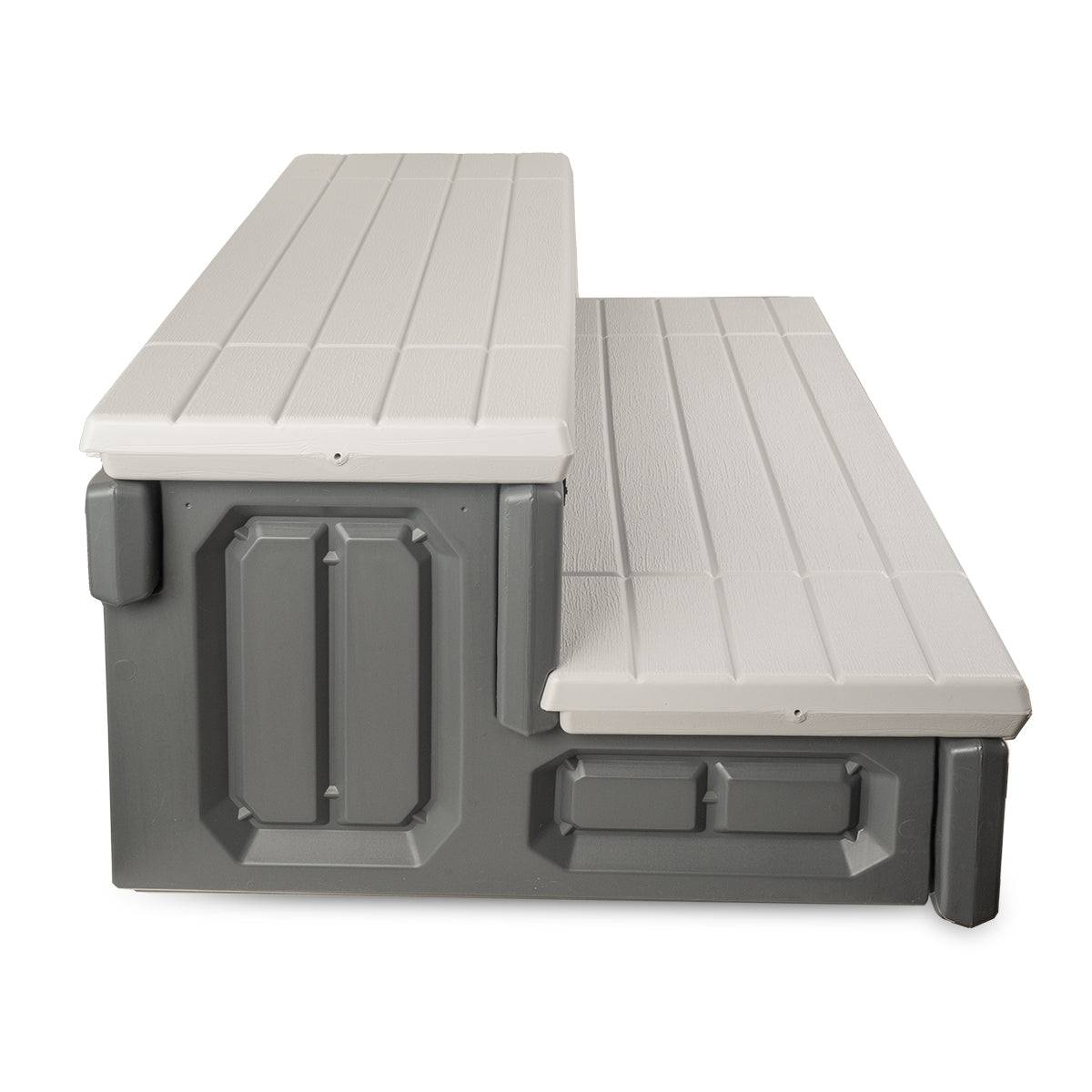 XtremepowerUS 36" Universal Spa and Hot Tub 2-Steps Resin with Storage