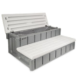 XtremepowerUS 36" Universal Spa and Hot Tub 2-Steps Resin with Storage