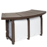 XtremepowerUS Heavy Duty Spa Pad Hot Tub Connectable, Brown