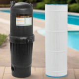 XtremepowerUS 175 Square Foot for In-Ground Pool & Spa Cartridge Filter Clean