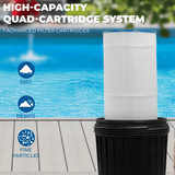 XtremepowerUS 200 sq. ft. In-Ground Easy Clean Pool Cartridge Filter with Tank