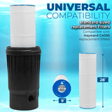 XtremepowerUS 200 sq. ft. In-Ground Easy Clean Pool Cartridge Filter with Tank