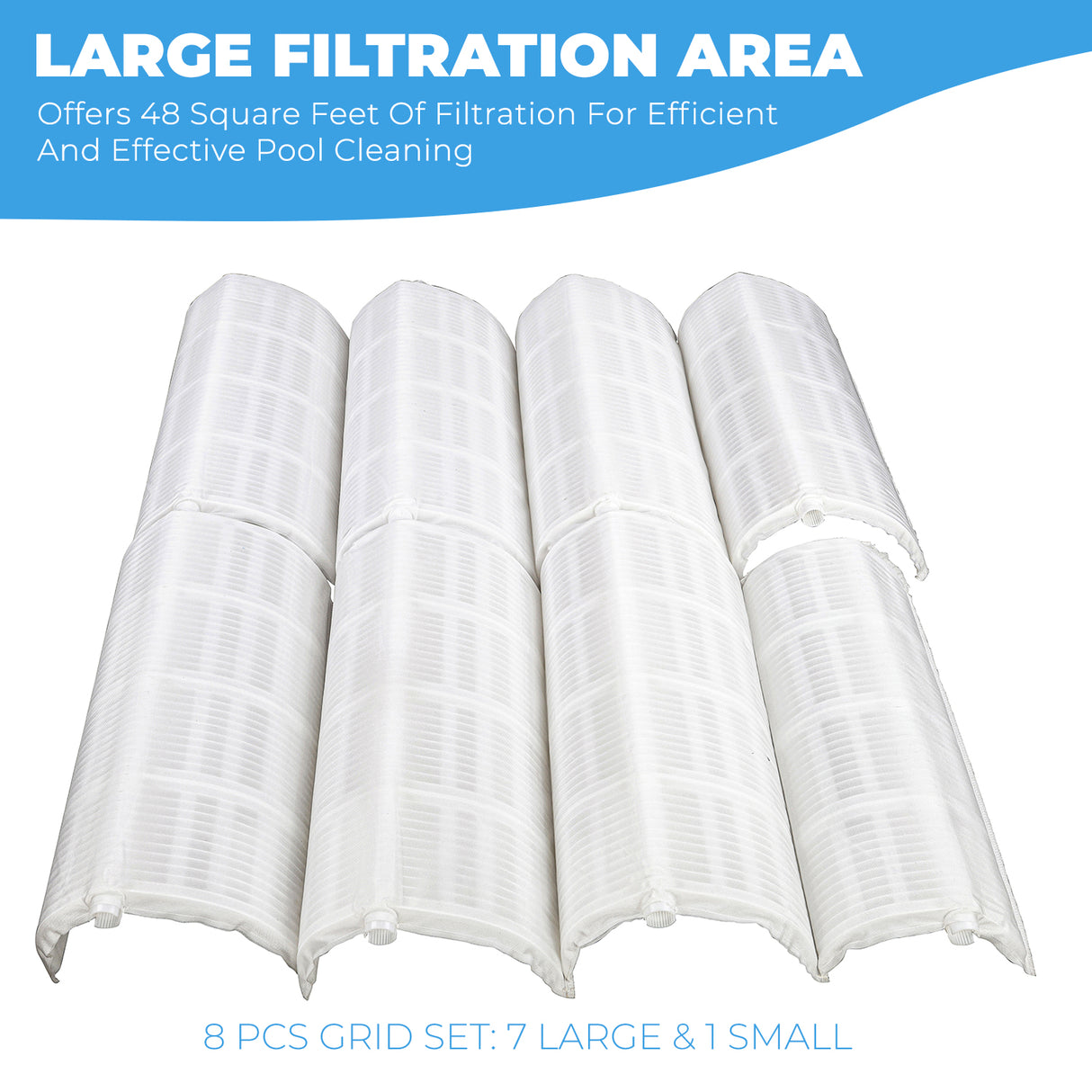 XtremepowerUS Complete DE Filter Grid Set, Full 48sq/ft Replace for Filbur FC-9540 Pleatco PFS2448 Unicel FS-2004