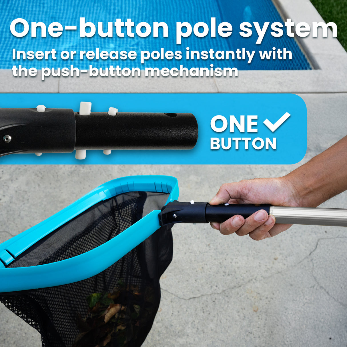 XtremepowerUS  17" Leaf Debris Skimmer Net