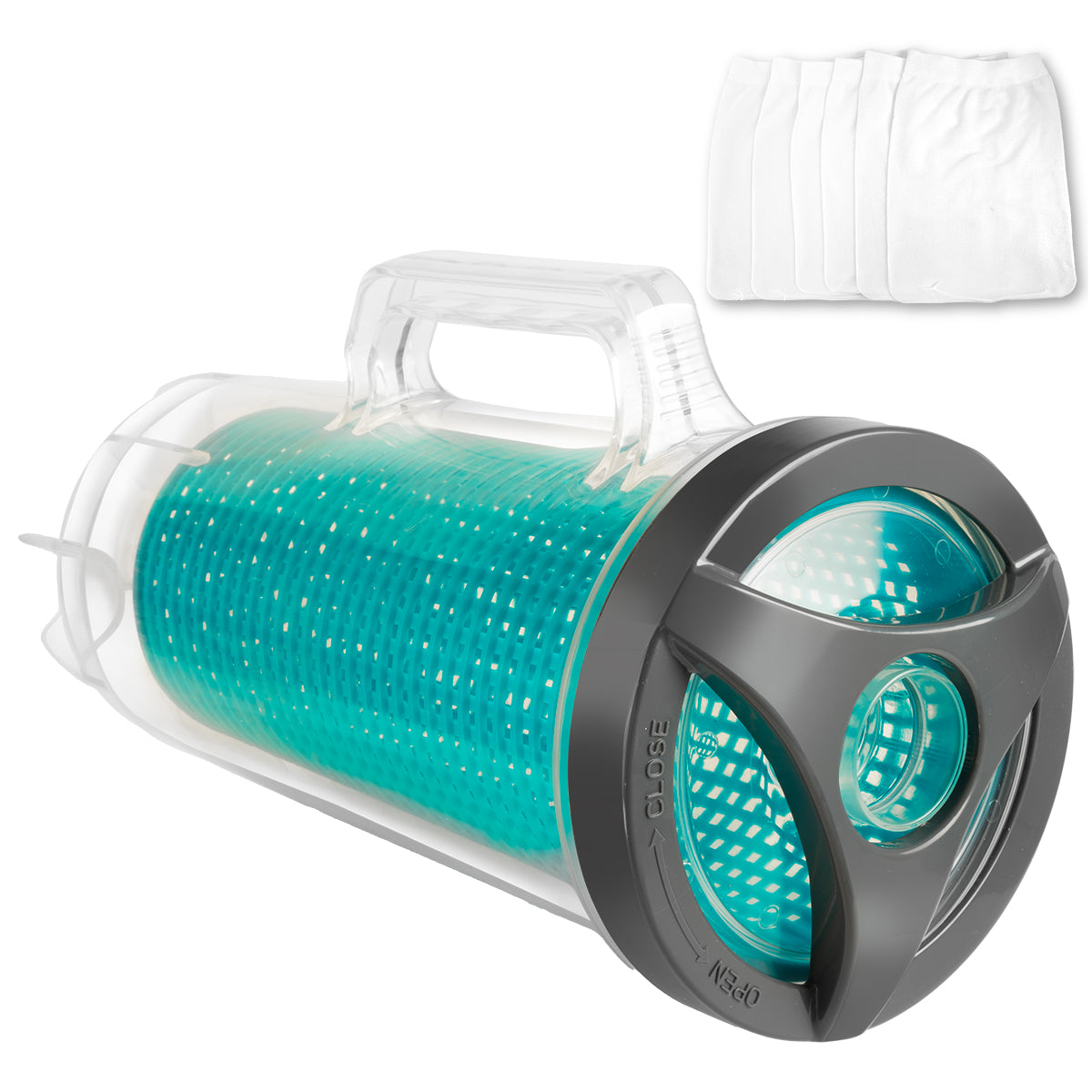 XtremepowerUS Pool Leaf Canister with Basket & Skimmer (6 Sock)