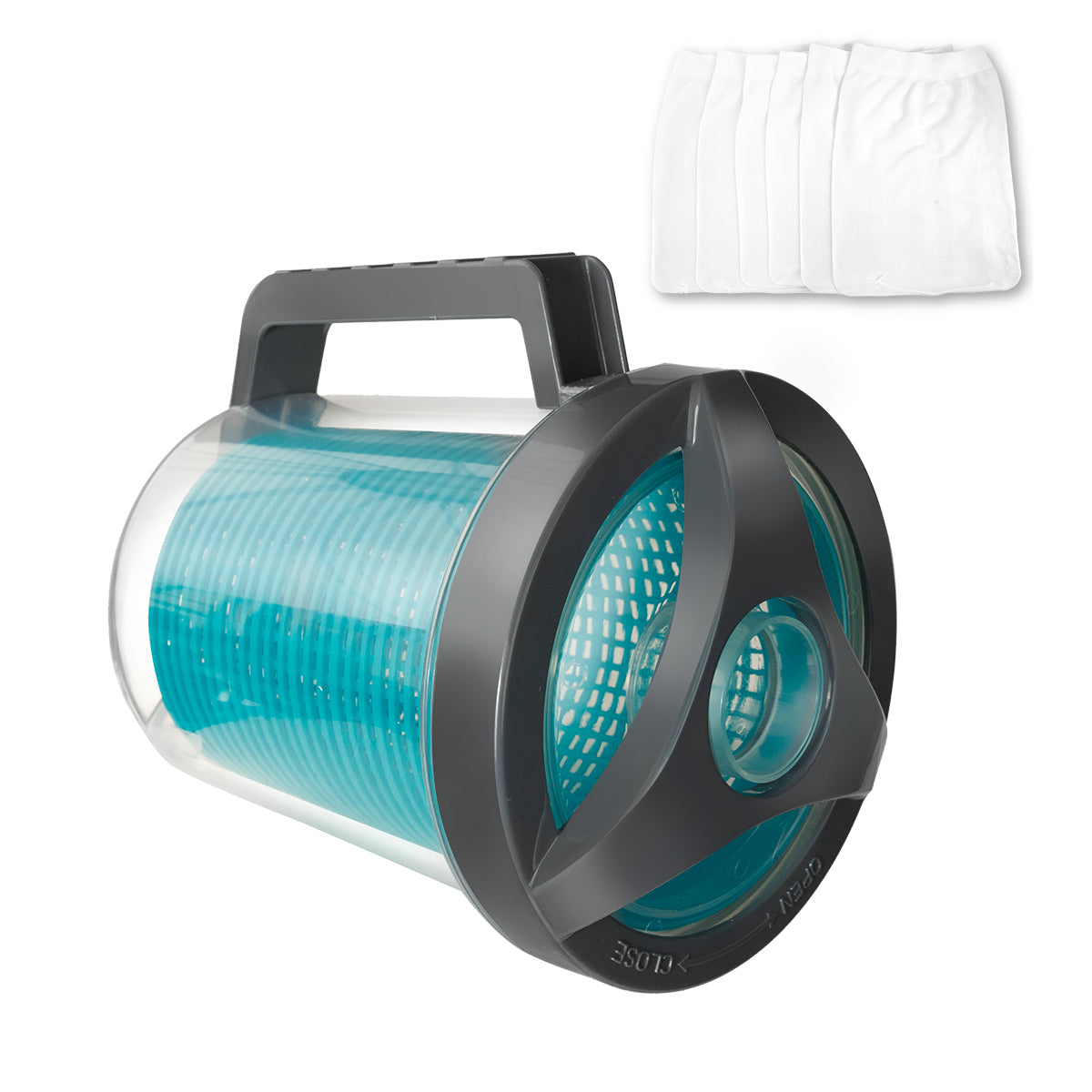 XtremepowerUS Pool Inline Leaf Canister with Basket & Skimmer (6 Sock)