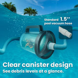 XtremepowerUS Pool Inline Leaf Canister with Basket & Skimmer (6 Sock)