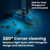 XtremepowerUS Pool Vacuum Head with Side Brushes Triangle Head