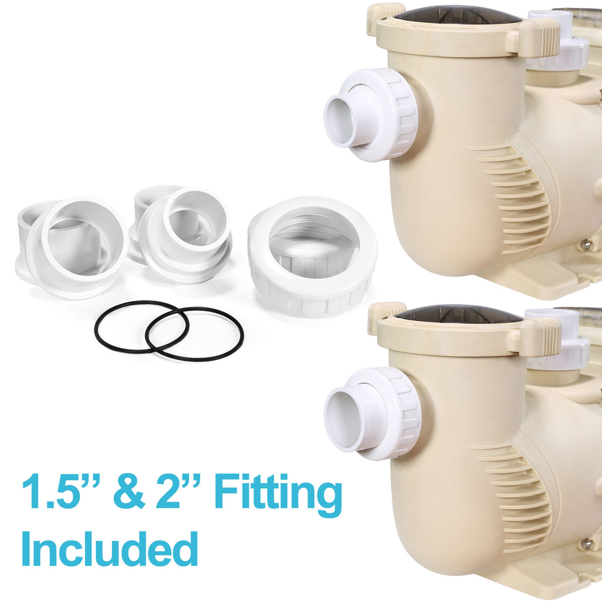 1.75HP Swimming Pool Pump Variable Speed Inground Pool 2"