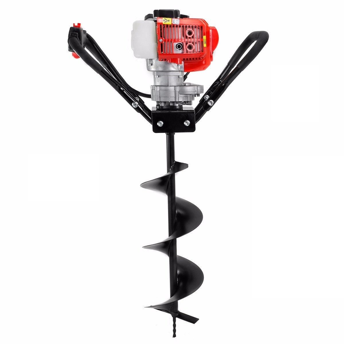 XtremepowerUS 43cc Post Hole Digger With 8" Auger Bit Gas Digging Post Hole Bit