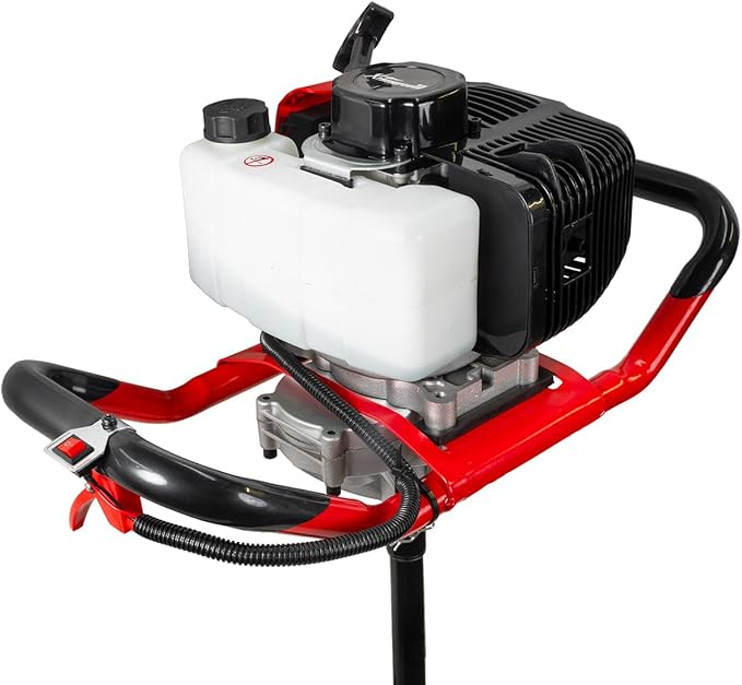 XtremePowerUS 52CC 2-Stroke Gas Powered Earth Auger, Post Hole Digger with 6" Digger Auger Bit