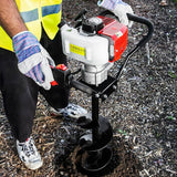 XtremePowerUS 52CC 2-Stroke Gas Powered Earth Auger, Post Hole Digger with 6" Digger Auger Bit