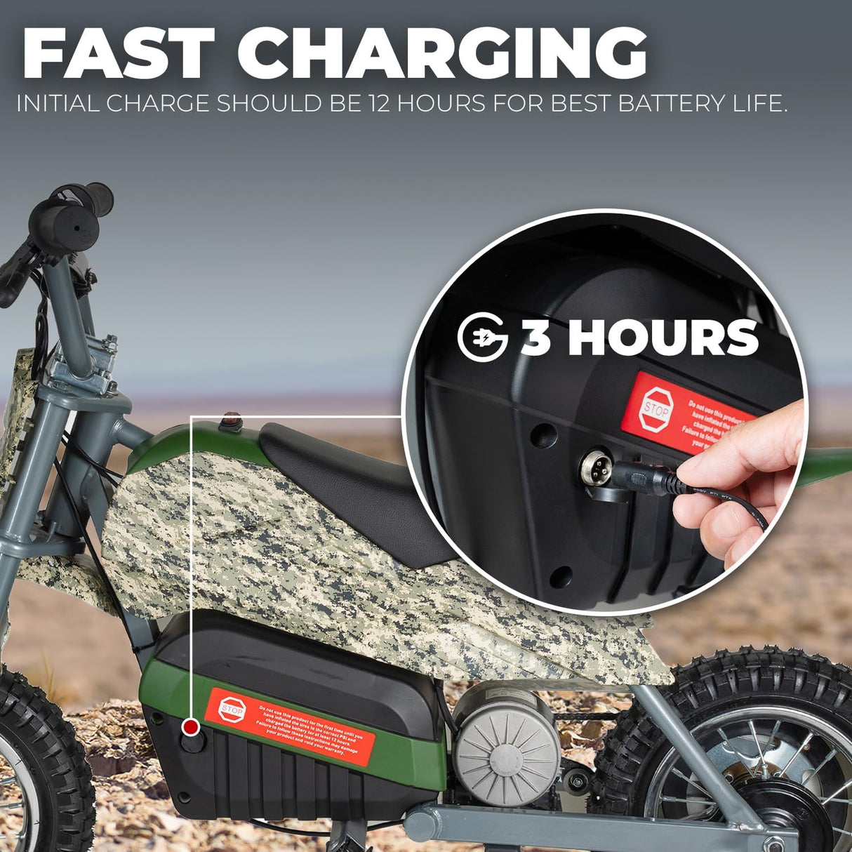 XtremepowerUS Electric Dirt Bike, 24V 250W Battery Powered Mini Dirt Bike, Electric Ride-On