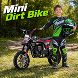 MOSTA Kids Dirt Bike, 4-Stroke Gas Power Mini Dirt Bike with Shock Absorption and Disc Brake