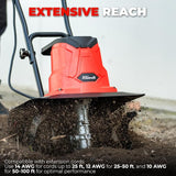XtremepowerUS 13.5 Amp 370 RPM Electric Garden Tiller 16-Inch Corded Cultivator
