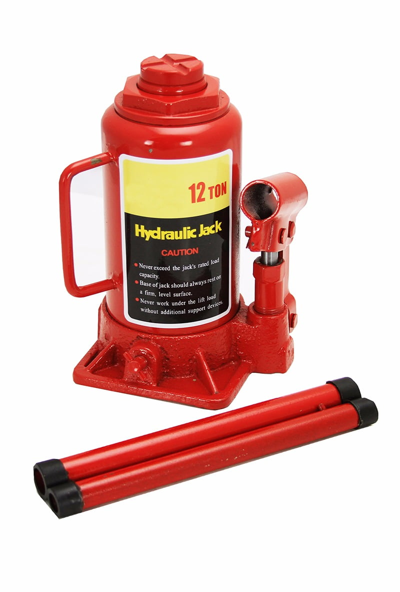 XtremepowerUS 12 Ton Hydraulic Bottle Jack 24000lb Lift HEAVY DUTY Car Truck Red