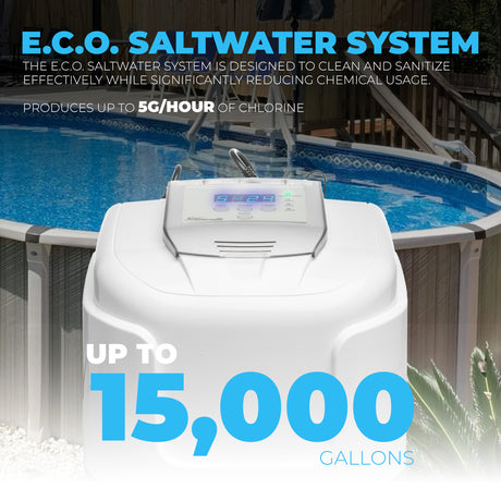 XtremepowerUS Saltwater Pool Chlorine System 15,000 Above Ground Pools w/ E.C.O