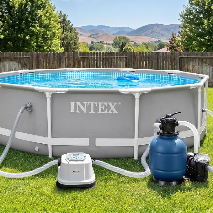 XtremepowerUS Salt Water Pool Chlorinator, Above Ground Salt Chlorine Generator System, Self-Cleaning