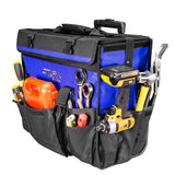 Stark USA Heavy Duty Portable Rolling Tool Bag 20" Wheels Storage Telescoping