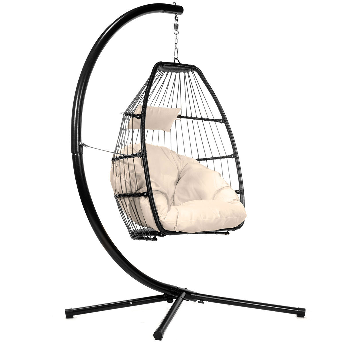 Barton Premium Outdoor Hanging Chair Swing Chair Patio Egg Chair Large Cushion