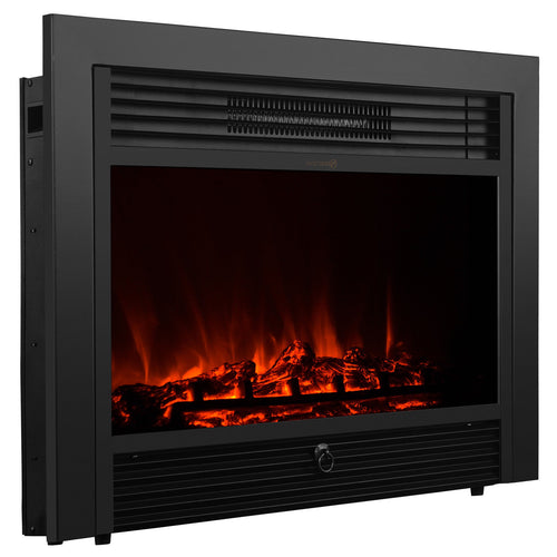 XtremepowerUS 1500W Electric Fireplace Insert Heater Adjustable Remote & Timer