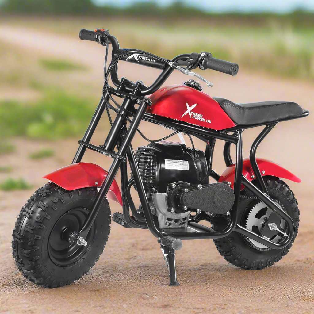 XtremepowerUS 40cc Mini Dirt Bike Pocket Pit Motorcycle Gas-Power 4-Stroke Red