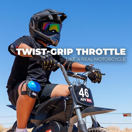 XtremepowerUS Electric Dirt Bike, 24V 250W Battery Powered Mini Dirt Bike, Electric Ride-On (Dark Knight)