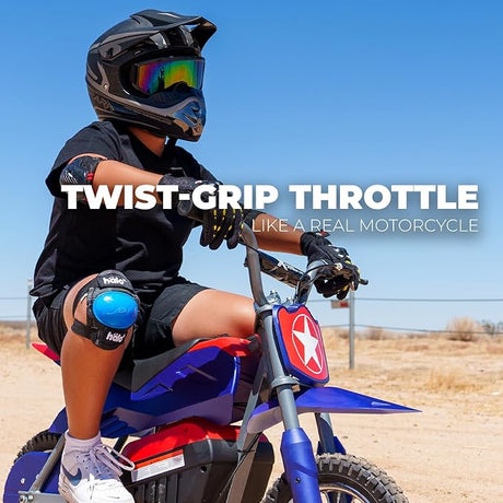 XtremepowerUS Electric Dirt Bike, 24V 250W Battery Powered Mini Dirt Bike, Electric Ride-On (Captain)