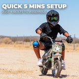 XtremepowerUS Electric Dirt Bike, 24V 250W Battery Powered Mini Dirt Bike, Electric Ride-On (Rusher)
