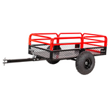 ATV UTV Trailer Tow Behind Dump Cart, 1500lbs Garden Pull Trailer Mower Tractor