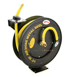 XtremepowerUS 50' ft x 1/2" Rubber Retractable Air Hose Reel Auto Rewind Mount