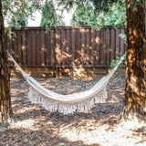 Barton Extra Long & Wide Hammock Travel Camping Garden Backyard Porch, Beige