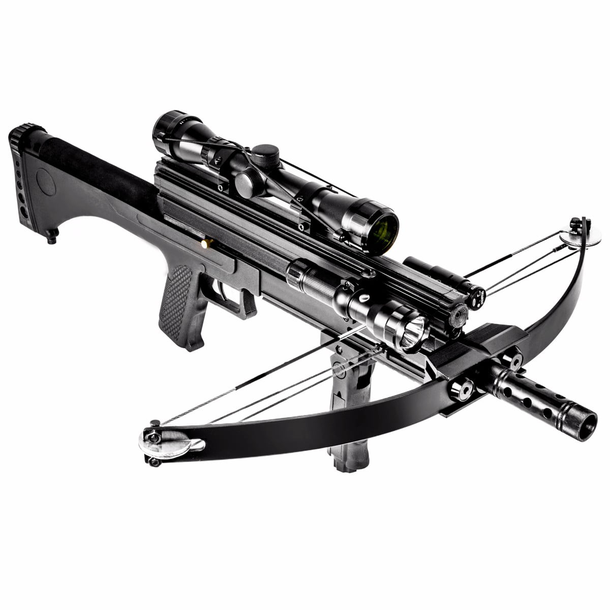 XtremepowerUS Multifunctional Crossbow 80 LBS / 160 FPS Hunting W/ Flashlight