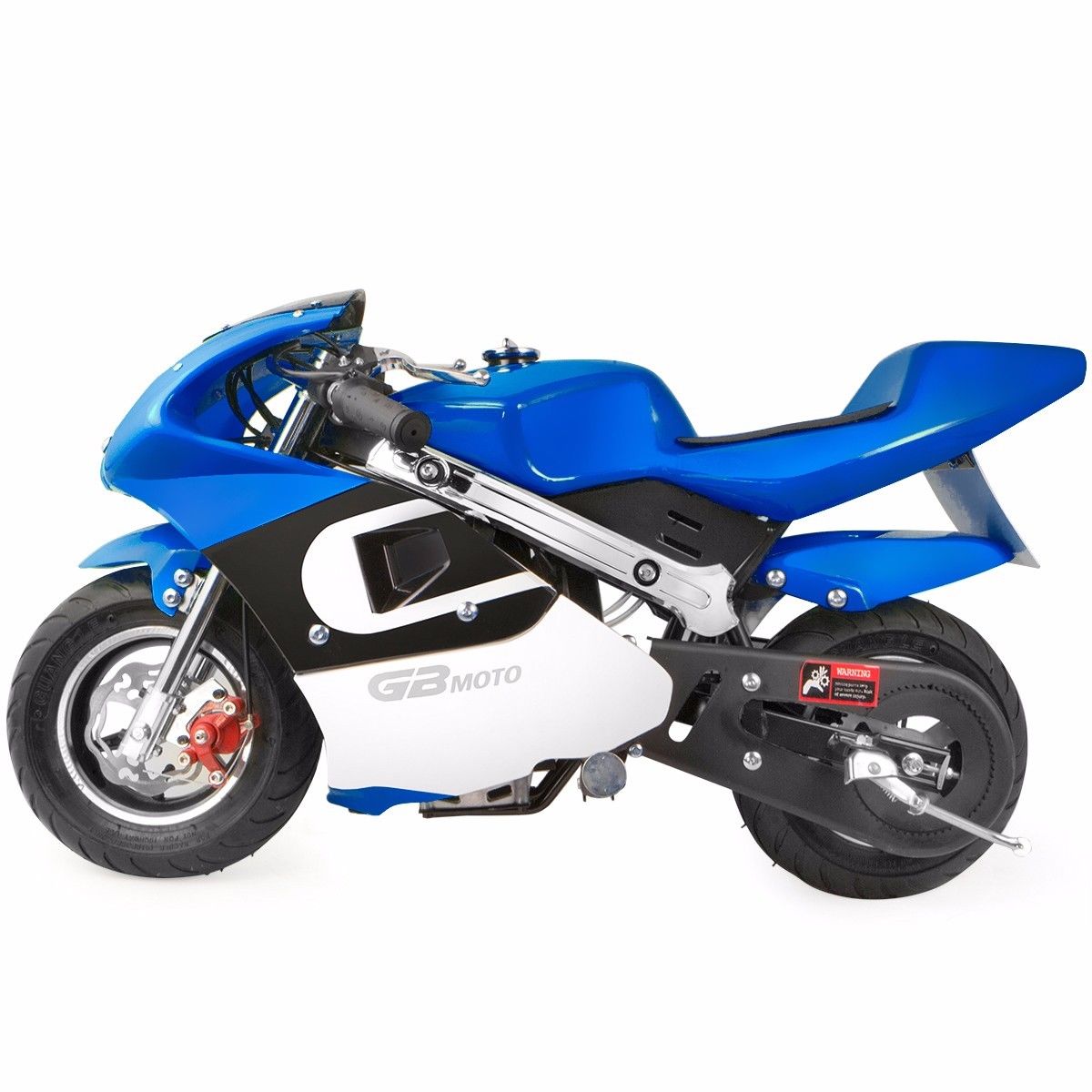 XtremepowerUS Kids Mini Ride On Motorcycle Gas Pocket Bike 4 Stroke 40CC Blue