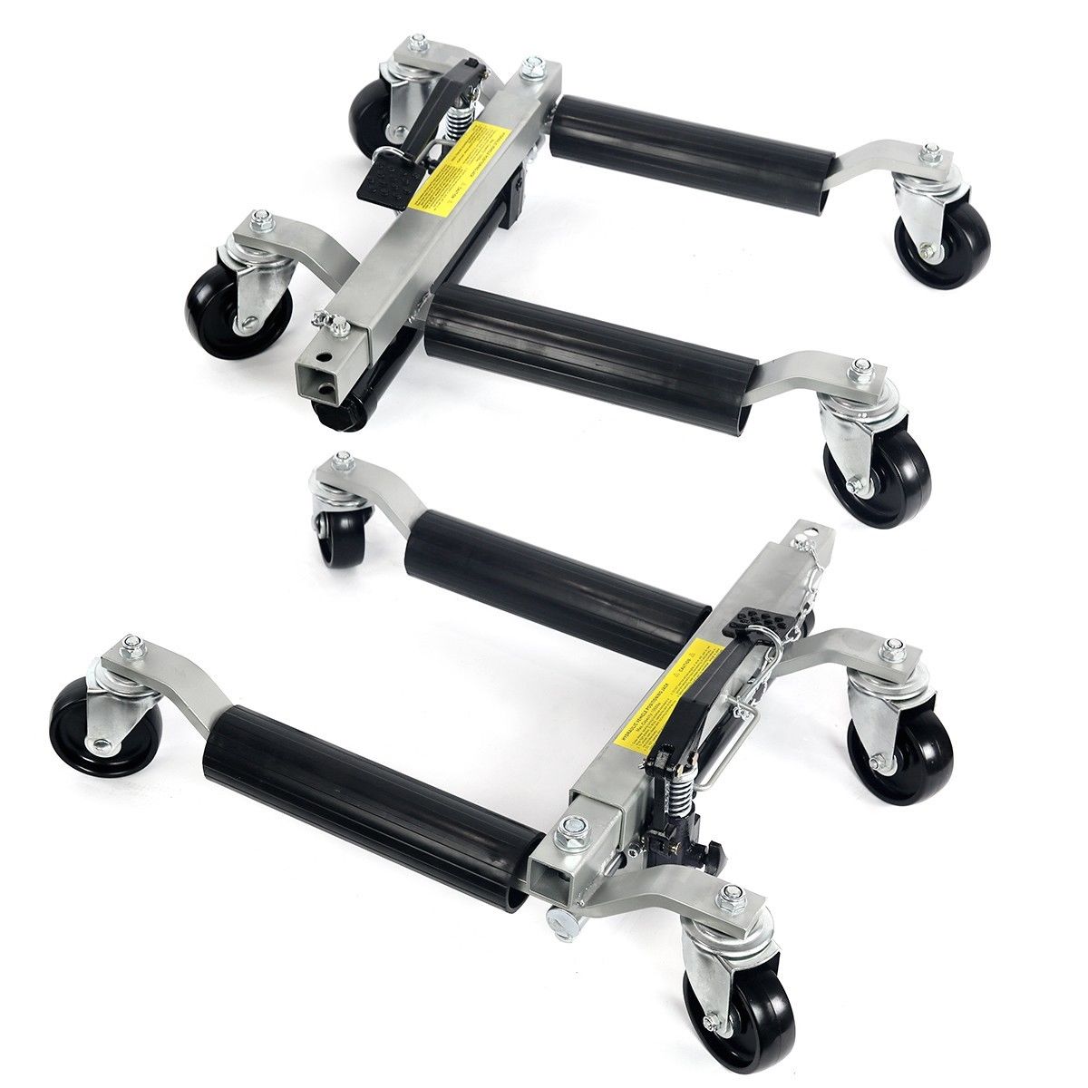 Stark USA 4-PC Hydraulic Car Dollies 12" Wheel Lift Positioning Jack Auto Dolly