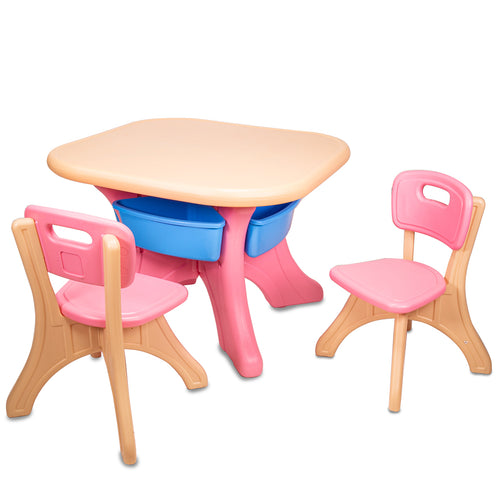 Kidzilla 3pcs Children Activity Table w/ Chair Art Table Detachable Storage