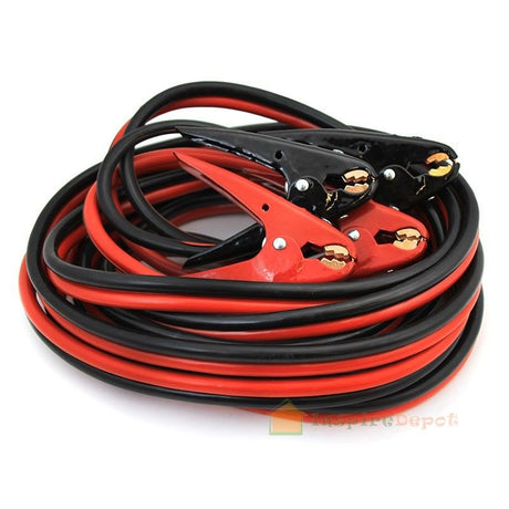 Stark USA 21511 2ga Booster Jumper Cables 25' Heavy Duty Parrot Jaw Clamps