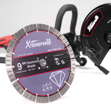 XtremepowerUS 50132 1800W 9" Concrete Saw Cutter Power Cutter Guide Roller w/Blade