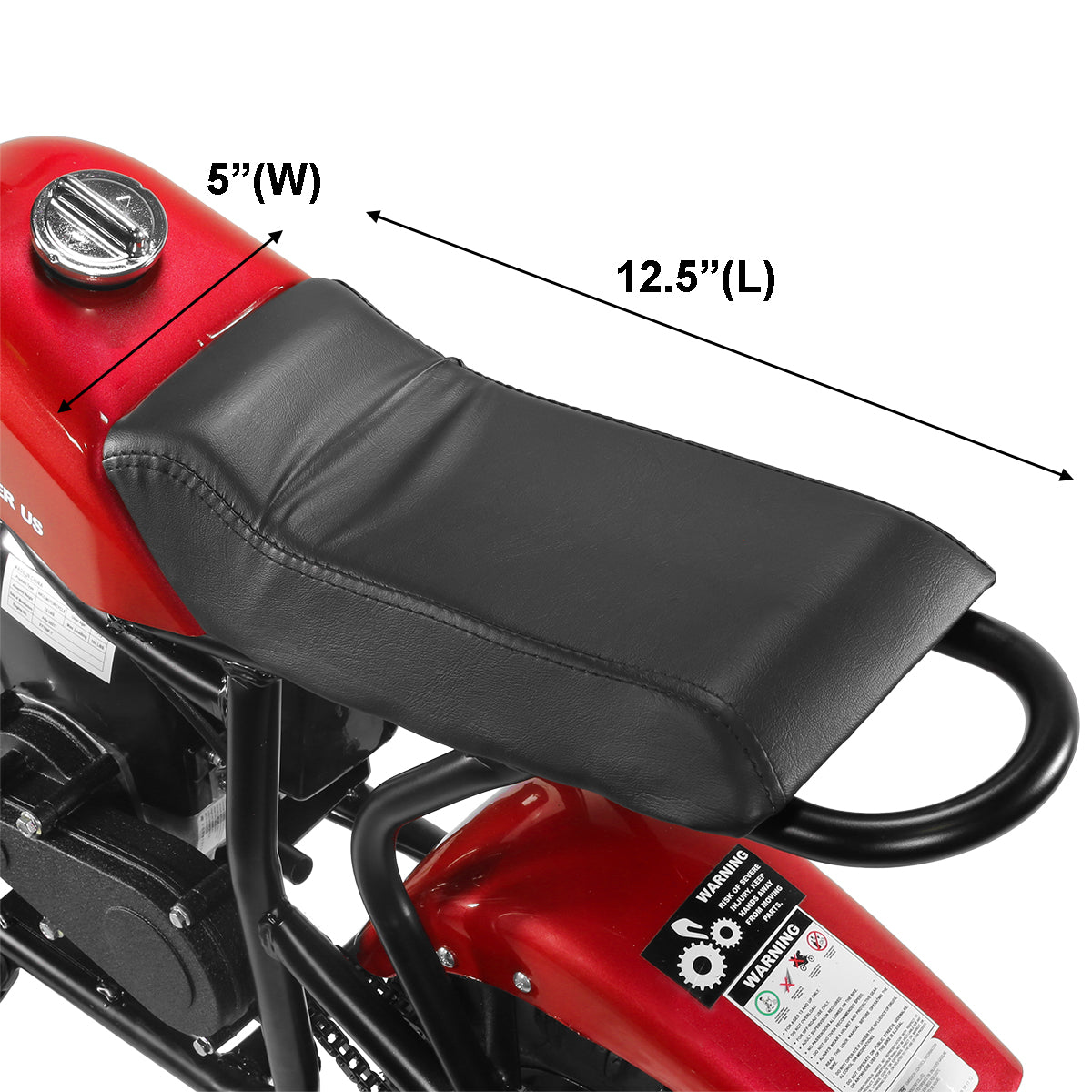 XtremepowerUS 40cc Mini Dirt Bike Pocket Pit Motorcycle Gas-Power 4-Stroke Red